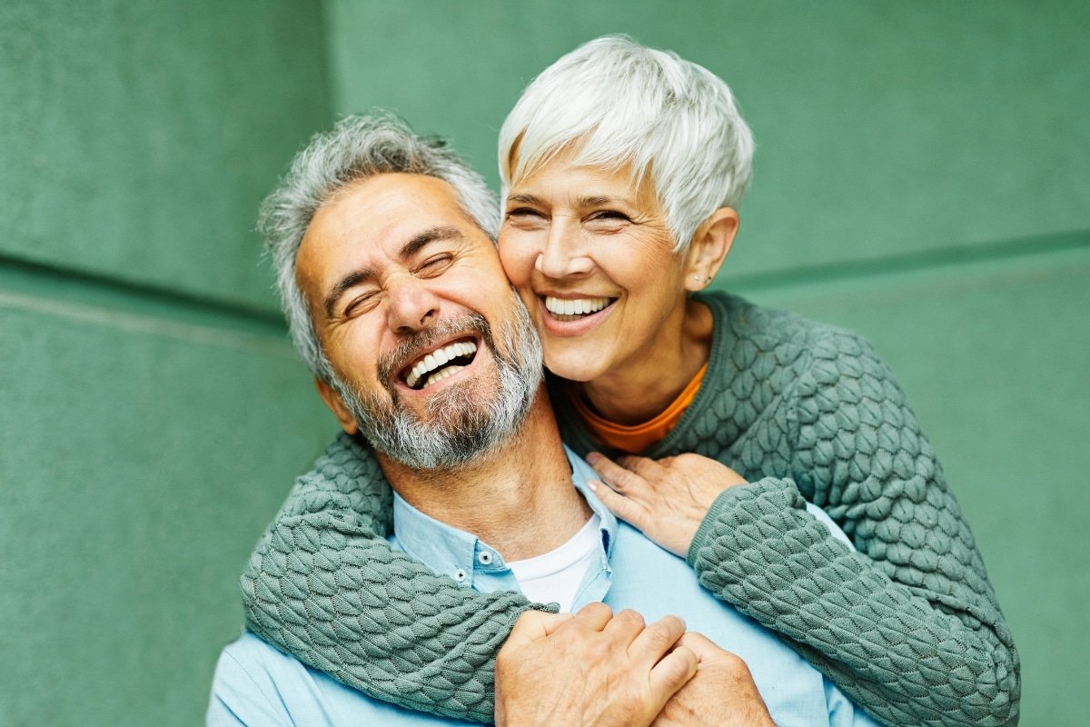 happy older couple diabetes care