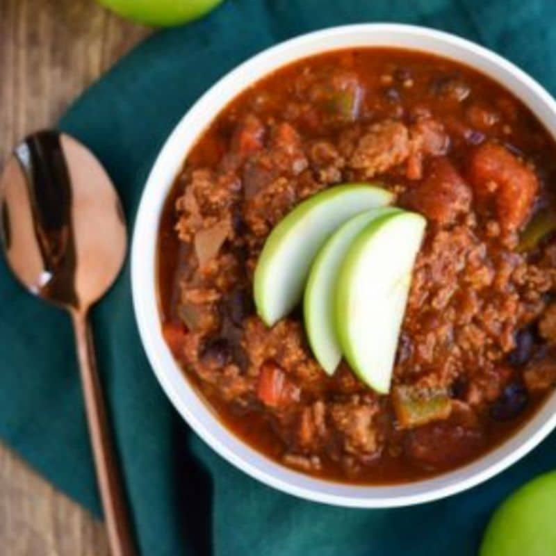 Pumpkin Apple Cider Turkey Chili